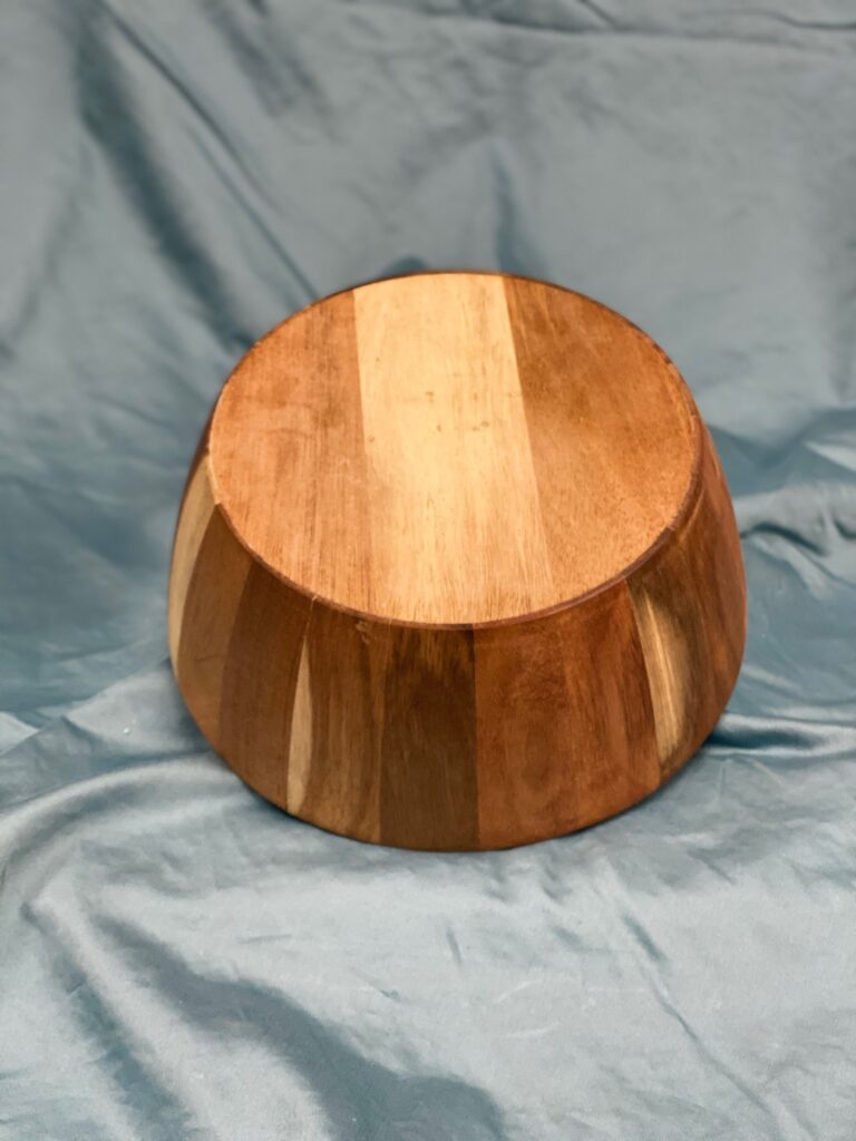 Large Salad Bowl, Wooden Bowl, Handmade Acacia Wood Big Bowl for